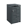 SoBuy OGS63-DG Cobertizo de Basura Puerta cerrable Gris Oscuro 69x80x116 cm