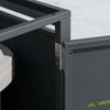 SoBuy OGS64-DG Cubre Cubos de Basura Exterior Doble 240L Gris Oscuro 134x80x116 cm