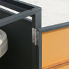 SoBuy OGS64-N Armario para cubos de reciclaje con efecto madera Gris Oscuro 134x80x116 cm