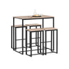 SoBuy OGT15-N Taburetes x4 y Mesa x1 Juego de 5 piezas comedor mesa