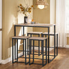 SoBuy OGT15-N Taburetes x4 y Mesa x1 Juego de 5 piezas comedor mesa
