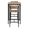 SoBuy OGT27-N Mesa y Taburetes x2 Juego de barra Mesa alta