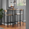 SoBuy OGT27-N Mesa y Taburetes x2 Juego de barra Mesa alta