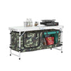 SoBuy OGT50-TN Mesa de Camping Plegable con 2 Espacio de Almacenamiento