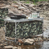 SoBuy OGT50-TN Mesa de Camping Plegable con 2 Espacio de Almacenamiento