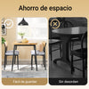 SoBuy OGT52-N Conjunto Mesa Cocina 5 Piezas con 4 Sillas Cómodas para Comedor Balcón