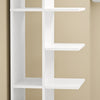SoBuy STR14-H-W Estantería blanca de 7 niveles Librería estrecha con baldas 30x32.5x146.8 cm