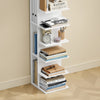 SoBuy STR14-H-W Estantería blanca de 7 niveles Librería estrecha con baldas 30x32.5x146.8 cm