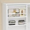 SoBuy STR16-W Armario de pared blanco suspendido multiusos con 4 estantes ajustables 70x25.1x70.2 cm