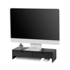 SoBuy BBF02-SCH Soporte para monitor con 2 cajones Negro