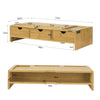 SoBuy BBF03-N Soporte para monitor con 3 cajónes Madera