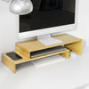 SoBuy BBF07-N Soporte para 2 monitores Ajustable Madera