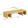SoBuy BBF08-N Soporte para 2 monitores Ajustable Madera