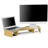 SoBuy BBF08-N Soporte para 2 monitores Ajustable Madera