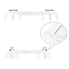 SoBuy BBF08-W Soporte para 2 monitores Ajustable Blanco