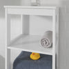SoBuy BZR14-WEstanterías de Baño con 5 Estantes Blanco