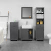 SoBuy BZR17-DG Mueble Columna de Baño con 1 Puerta y 3 Estantes y 1 cajón Gris