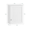 SoBuy BZR19-W Armario de Pared con 2 estantes Blanco