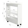 SoBuy BZR46-W Carrito estrecho con 3 Estantes Blanco