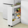 SoBuy BZR46-W Carrito estrecho con 3 Estantes Blanco