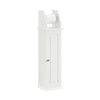 SoBuy BZR53-W Soporte para Papel Higiénico con 1 Puerta Blanco