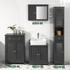 SoBuy FRG238-DGArmario de Baño con 1 cajónes y 2 puerta Gris