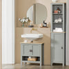 SoBuy BZR69-HG Mueble para Debajo del Lavabo con 1 Estante y 2 Puertas
