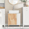 SoBuy BZR75-W Mueble para Debajo del Lavabo Blanco con 2 Estantes y 1 Puerta