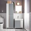 SoBuy BZR76-HG Armario Alto para baño con 6 Compartimientos Abiertos 50 x 30 x 181 cm