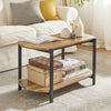 SoBuy FBT90-NMesas de Centro con 2 Estantes Madera
