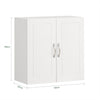 SoBuy FRG231-W Armario Auxiliar Multiusos de Pared con 2 Puertas Blanco