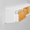SoBuy FSR23-WN+FHK19-WNSet de 1 Banco Zapatero y 1 Estante de Pared
