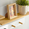 SoBuy FHK21-WN Perchero de Pared con 5 Ganchos y 1 Estante