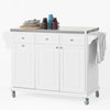 SoBuy FKW33-W Carrito de Cocina con 3 cajones y 3 Puertas