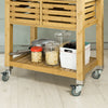 SoBuy FKW40-N Carrito de Cocina con Piso de Acero con 2 cajones