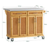 SoBuy FKW69-N Carrito de Cocina con 2 cajones y 4 Puertas