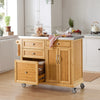 SoBuy FKW70-N Carrito de Cocina con 4 cajones y 2 Puertas