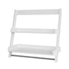 SoBuy FRG117-WEstanterías de Pared en 2 Niveles Blanco