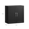 SoBuy FRG231-SCH Mueble de Pared Armario suspendido con 2 Puertas Negro