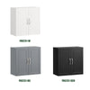 SoBuy FRG231-DG Mueble de Pared Armario suspendido con 2 Puertas Gris