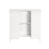 SoBuy FRG237-II-W Armario para Debajo del Lavabo 2 Estante y 2 Puertas Blanco