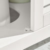 SoBuy FRG237-II-W Armario para Debajo del Lavabo 2 Estante y 2 Puertas Blanco