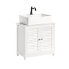 SoBuy FRG237-W Armario de Baño 2 puertas y 2 estantes Blanco