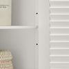 SoBuy FRG237-W Armario de Baño 2 puertas y 2 estantes Blanco