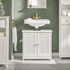 SoBuy FRG237-W Armario de Baño 2 puertas y 2 estantes Blanco