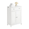 SoBuy FRG238-W Armario de Baño con 1 cajones y 2 Puertas Blanco