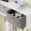 SoBuy FSR23-K-W+FRG282-WMueble recibidor Zapatero con Perchero Gris+Blanco