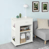 SoBuy FSB45-W Aparador con 2 Compartimentos y 1 cajón Blanco