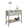 SoBuy FSB51-HG Mesa de Consola con 3 cajones y 1 estante Gris