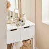 SoBuy FSB51-W Mesa de Consola con 3 cajones y 1 estante Blanco